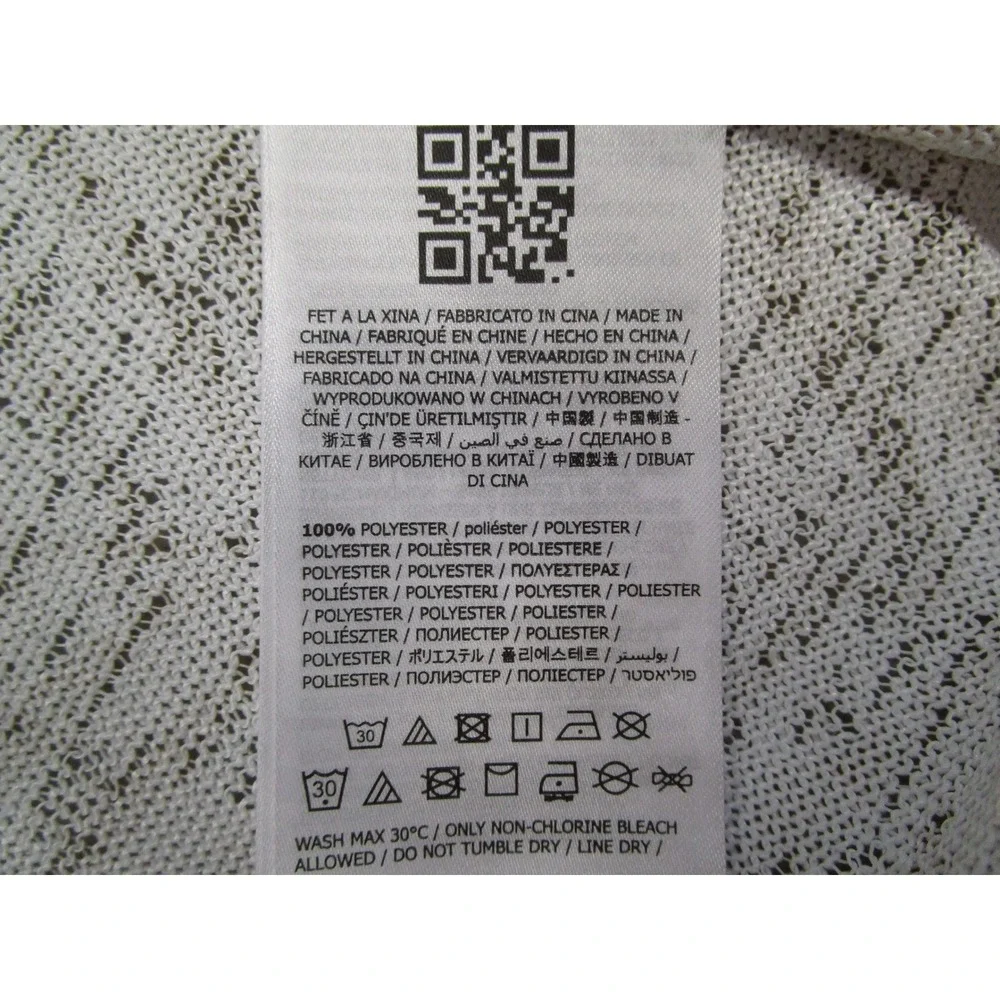 Guess Mens Baja Palm Pearl White Gauze Crew T-Shirt M4YP29KCA50 Size Medium - Picture 5 of 10